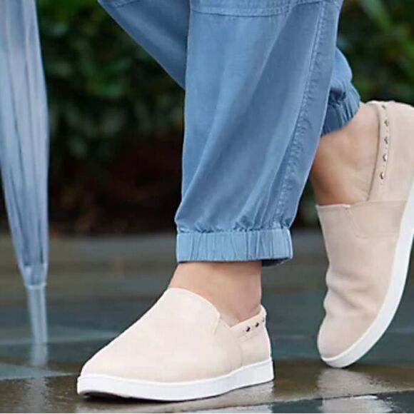 COPY-Spenco Orthotic Suede Water Repellent Slip-On Shoes - Santa Barbara size 9B - Picture 3 of 9